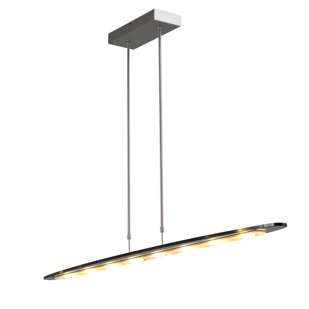 Dining room lamp Vigo 2 140cm nickel with black