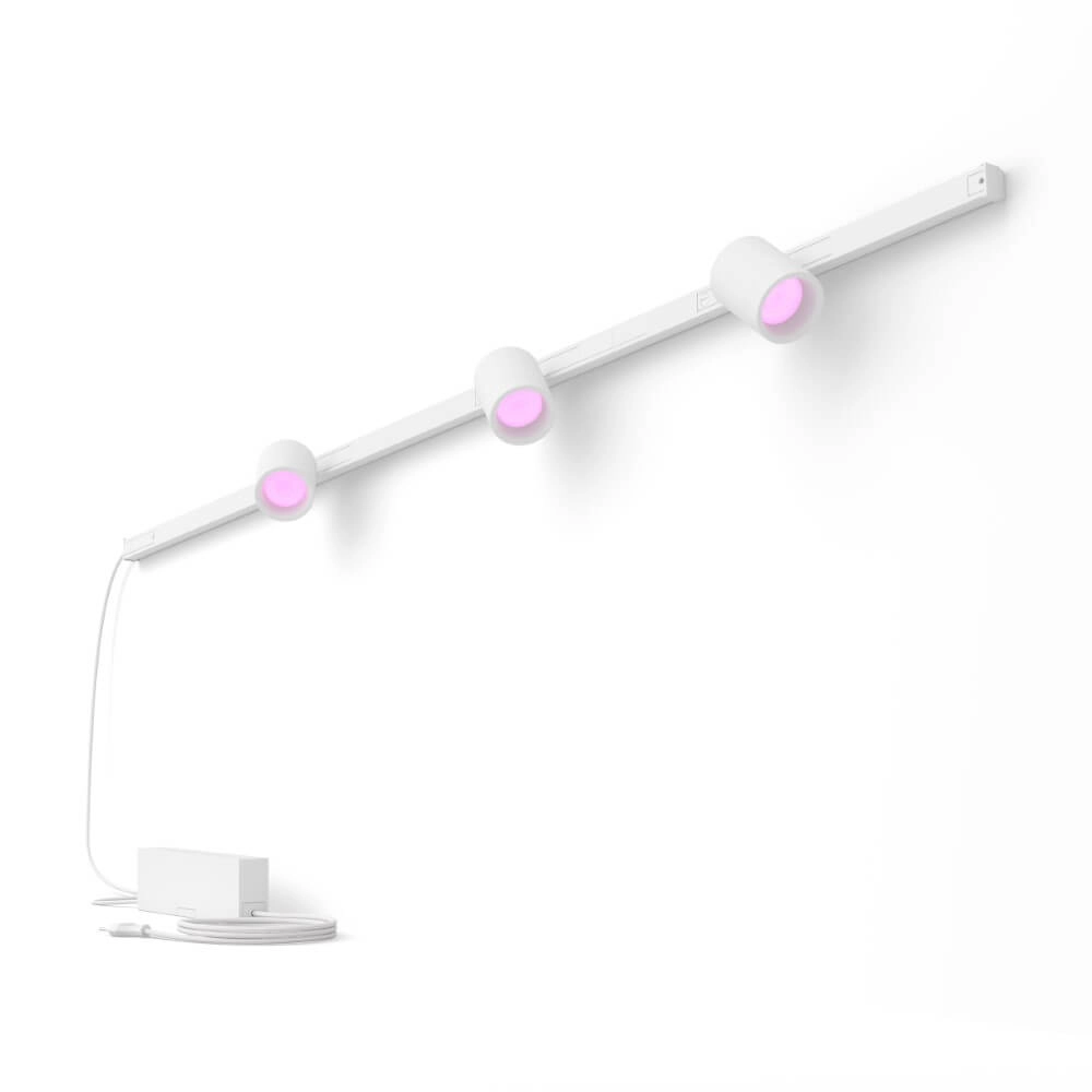 Hue Perifo - White and color set of 3 wall spotlights white Philips 8719514407862