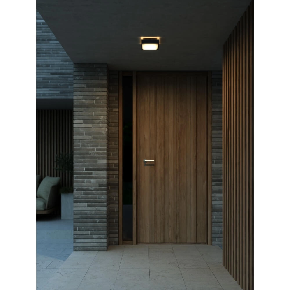 Design wall lamp Oliver black square Nordlux 5704924010996