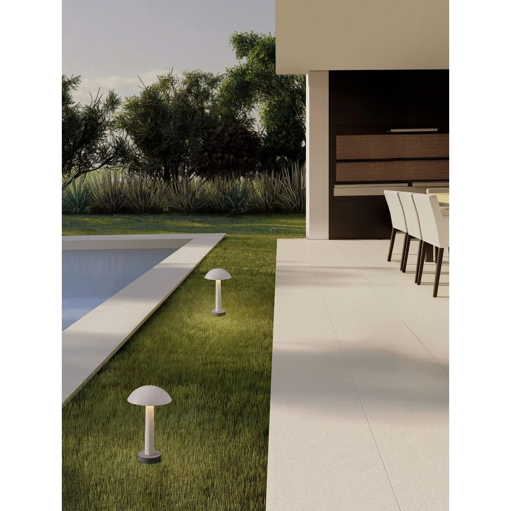 Round garden lamp Tura white 35cm