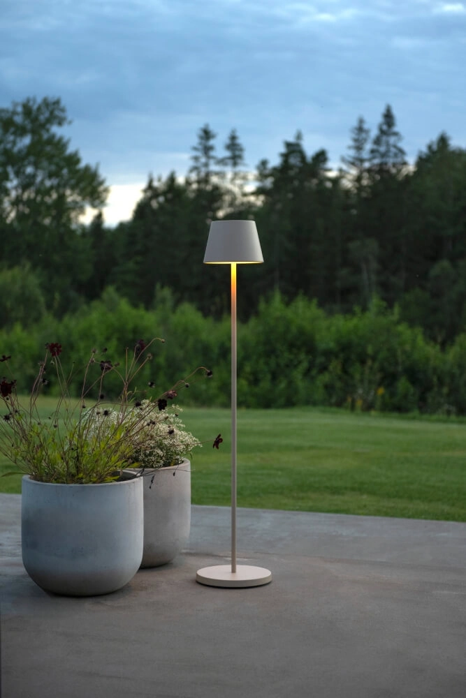 Rechargeable floor lamp Pomezia Medium sand brown KonstSmide 7318307841336