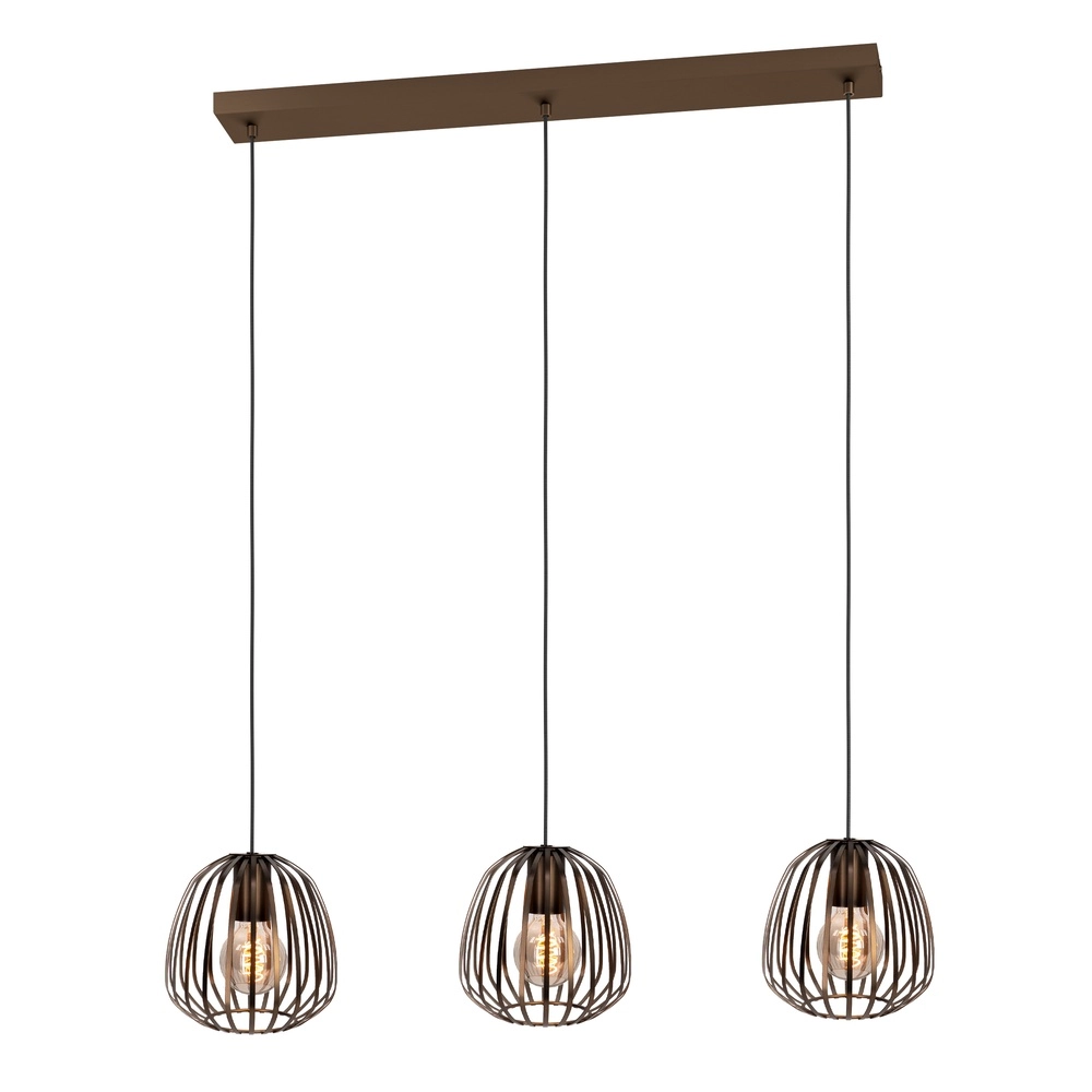 Bronze dining table lamp Espinal Ø 19,5cm - 3x E27 Eglo 9008606312597