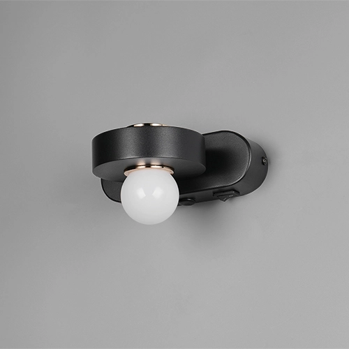 Wall lamp Arpino black 15cm Trio 4017807683639