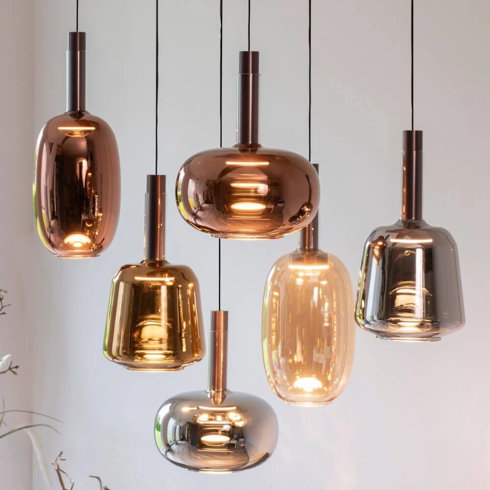 Cheerful hanging lamp Irides 6-light straight Paul Neuhaus 4012248383674