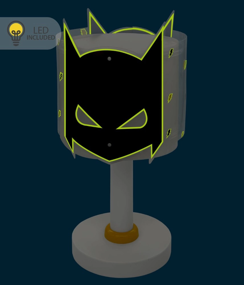 Children's room table lamp Hero Black glow in the dark Dalber 8420406002347