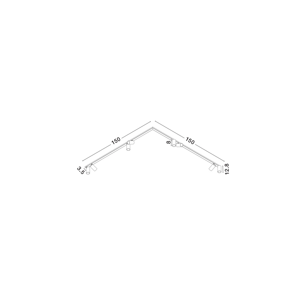 8-light ceiling lamp Oso black Lyora 5212017465122