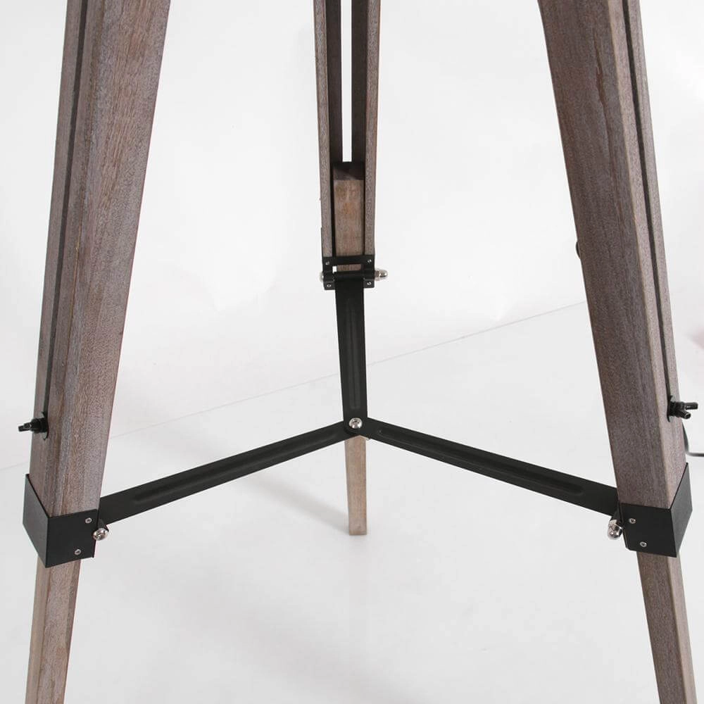 Tripod floor lamp Triek with straw-coloured hood Steinhauer 8712746176117