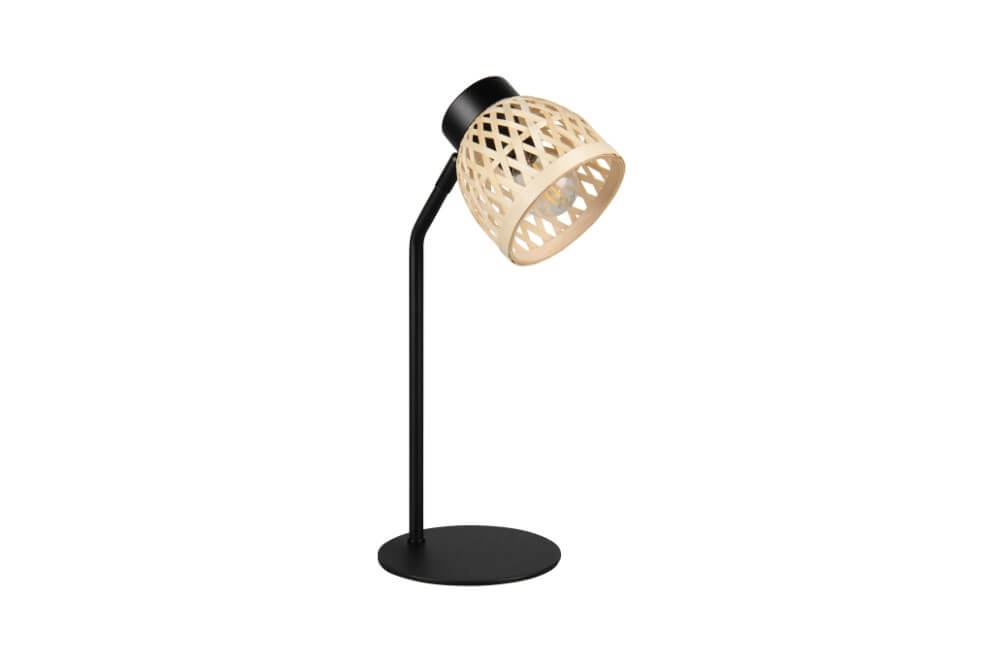 Black table lamp Laurent with cream cap Trio 4017807637571