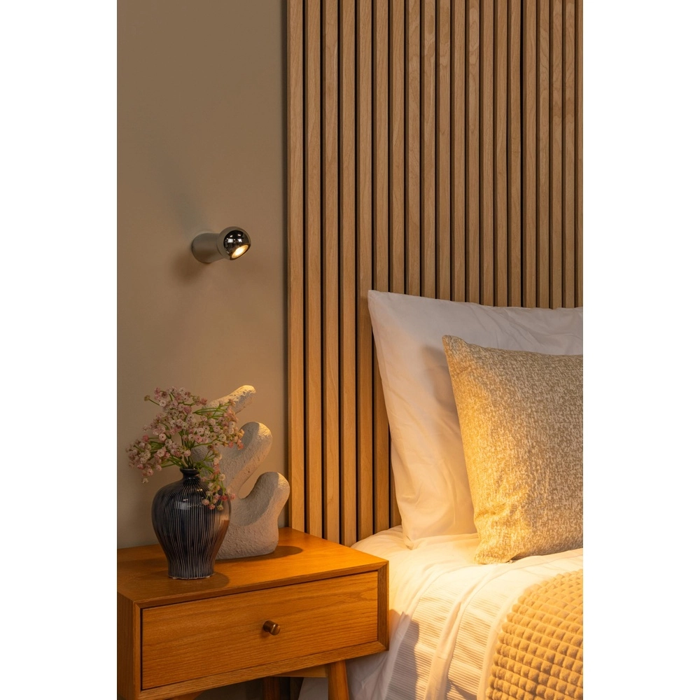 Bathroom wall lamp Ipsos chrome IP54 Lucide 5411212333995