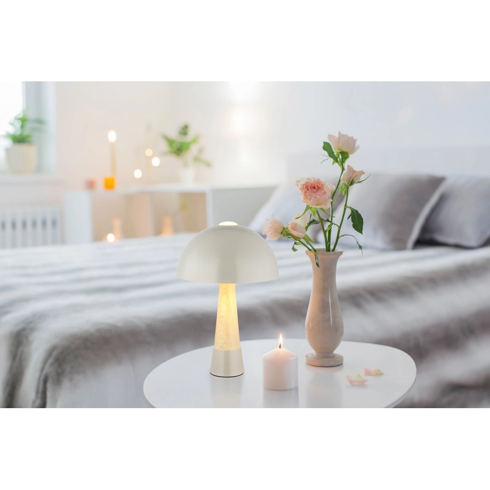 Unique table lamp Paulin Ø 25cm grey Globo 9007371510801