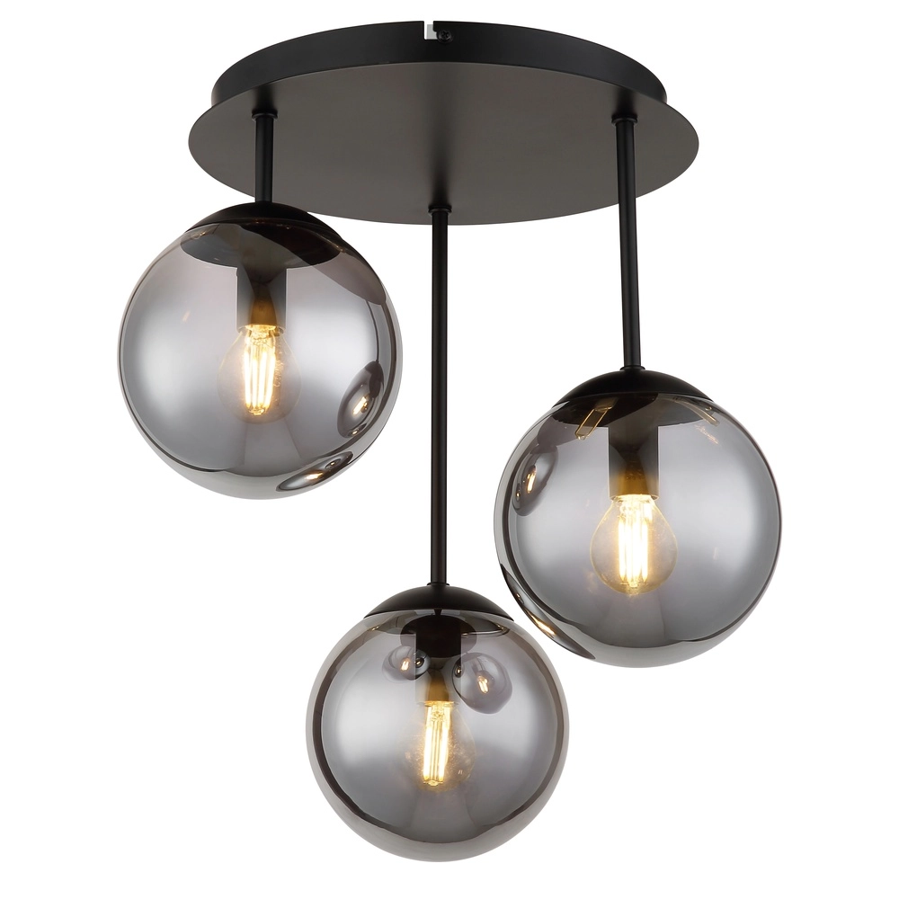 3-light ceiling lamp Harmon Black