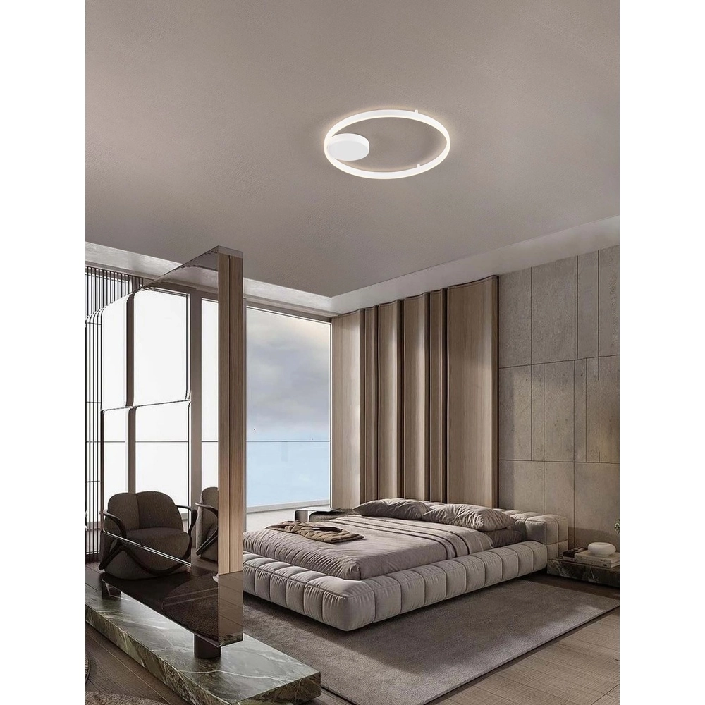 Ceiling lamp Hedra round Ø 60cm white Lyora 5212017448873