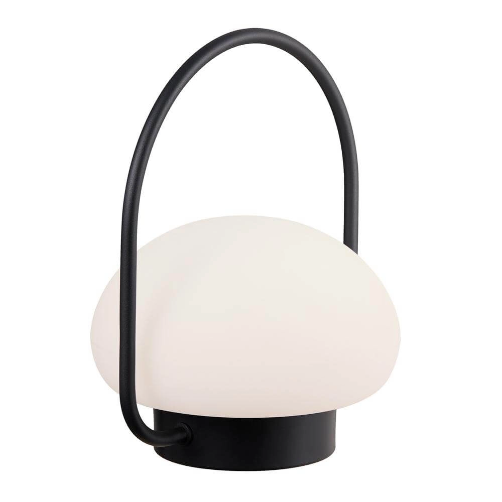 Table lamp Sponge White with black rechargeable