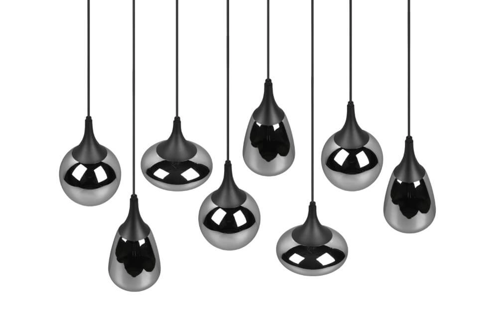 8-light hanging lamp Lumina with smoke glass Trio 4017807542301