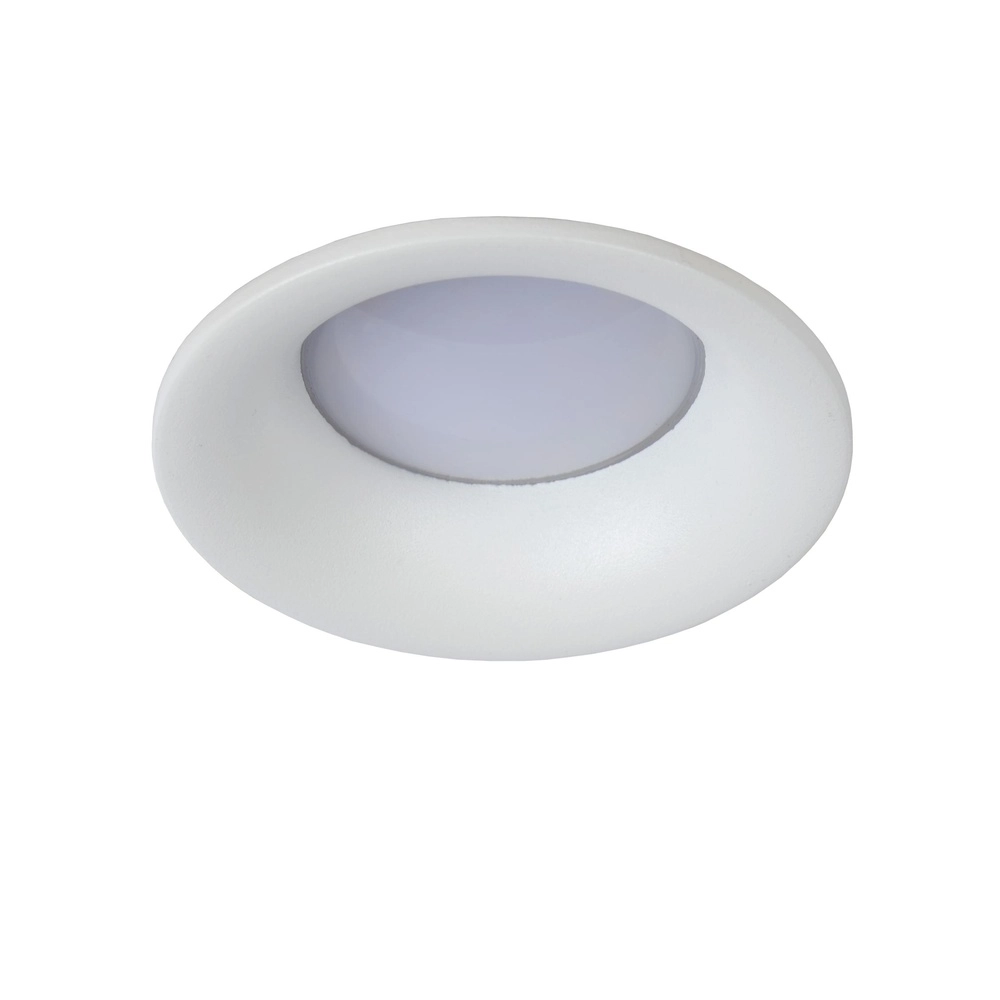 Recessed spotlight Ziva IP44 white Ø 8.4cm