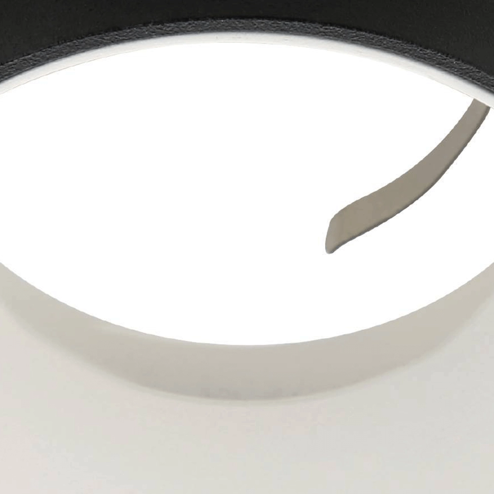 Round recessed spotlight Carosso with black ring Eglo 9008606238811