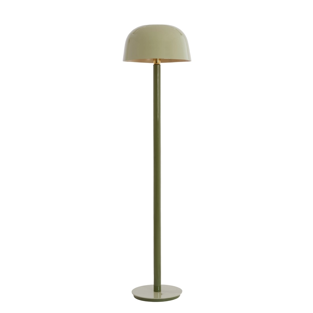 Glass floor lamp Marivet Green tones Light & Living 8717807816315