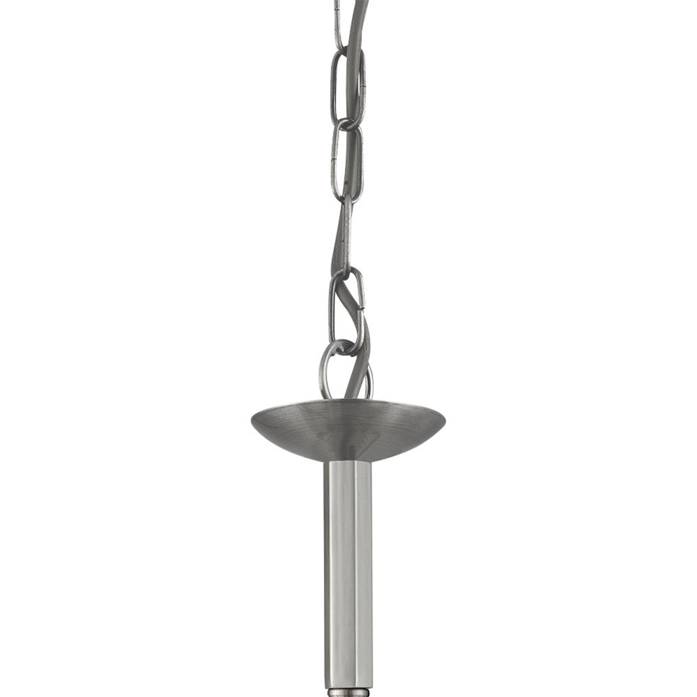 Country chandelier Richmond 8-light 65cm matte silver Searchlight 5053423056470