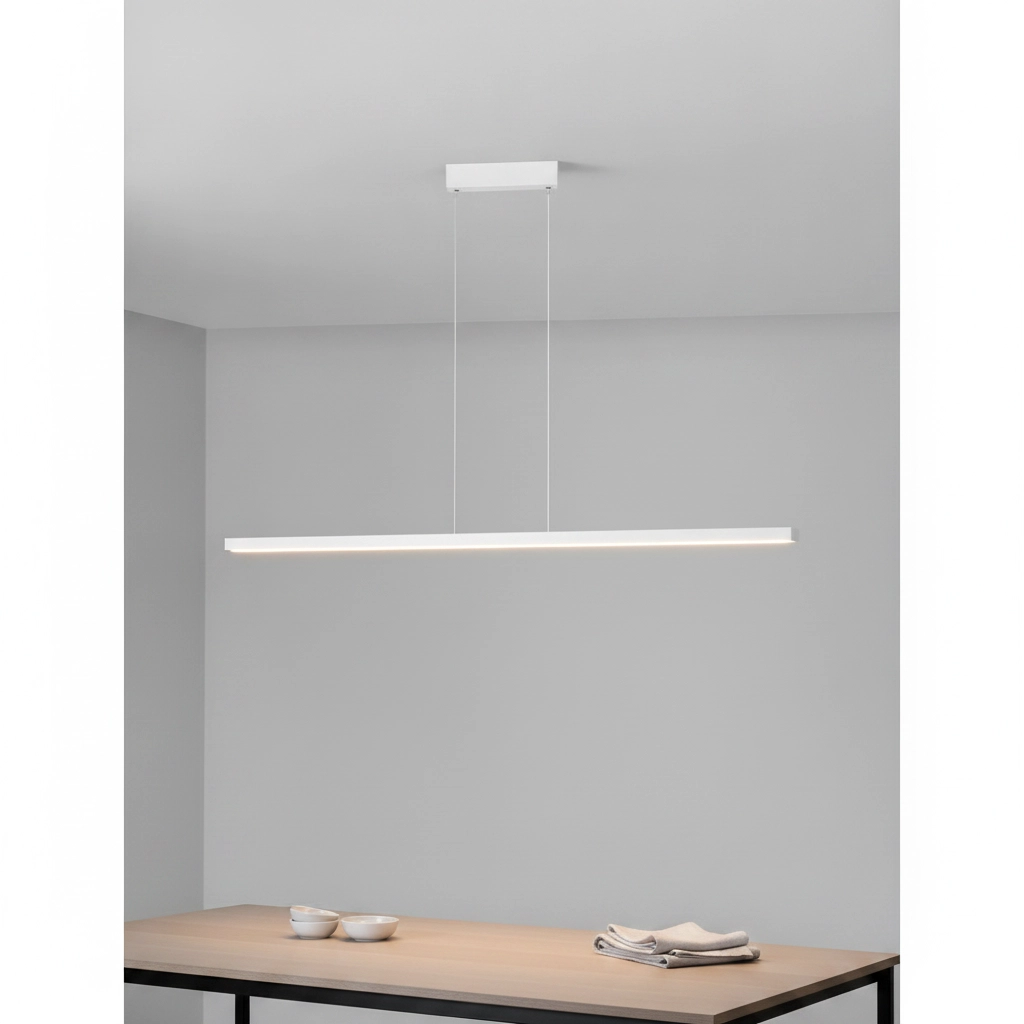 Straight pendant lamp Deos white