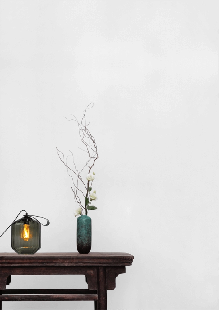 Table lamp Porto Carry with Jagger green glass Masterlight 8718121259291