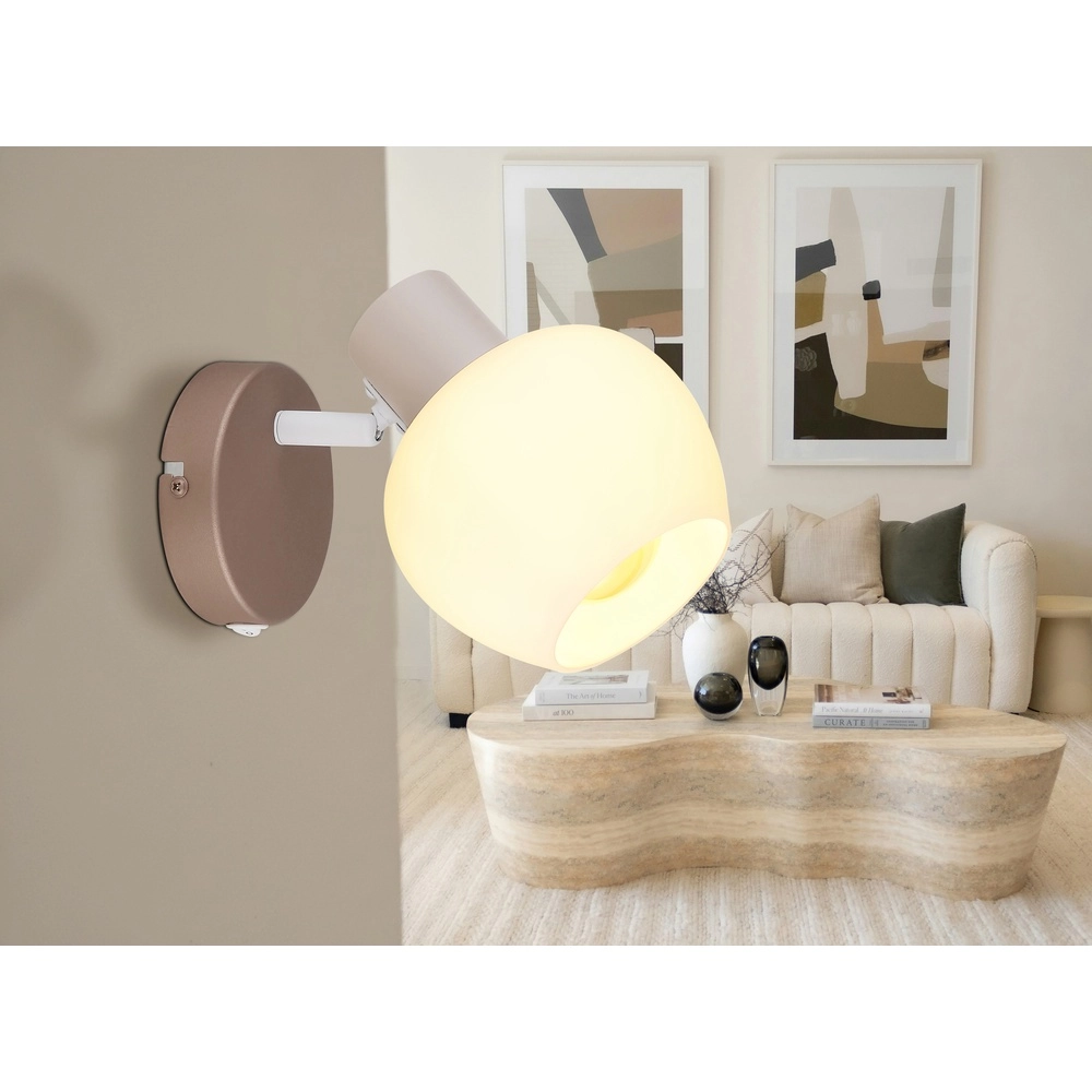 Wall lamp Eileen coffee brown Globo 9007371586561