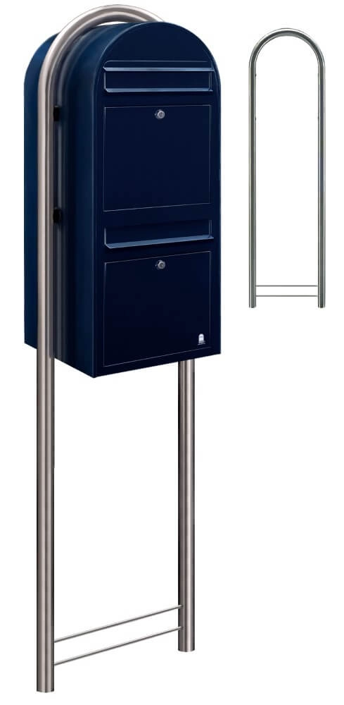 Mailbox Duo 5004 Black blue Bobi 6417237014276