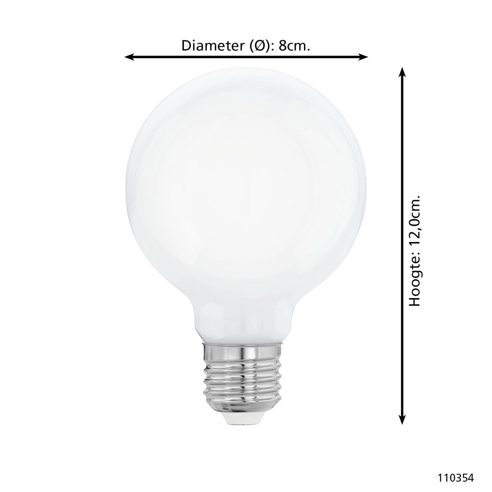 Led lamp ball Zigbee E27 7.5W - 806lm - 3000K - G80 Eglo 9008606362066