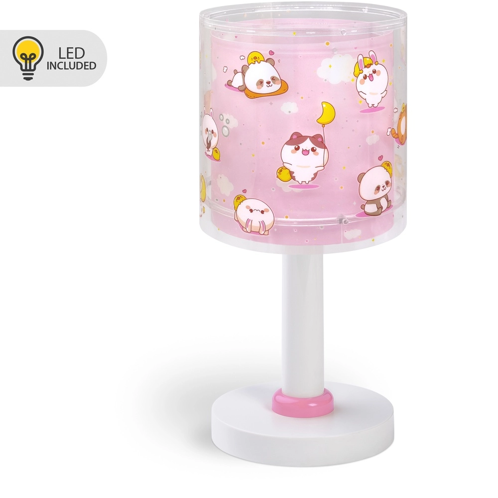 Children's table lamp Kawaii Friends Pink glow in the dark
