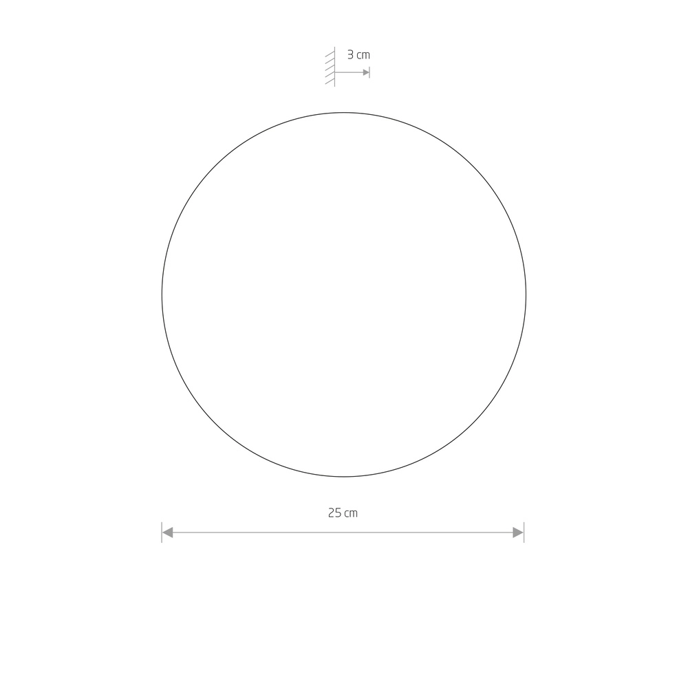 Design wall lamp Ring sand brown Ø 25cm Lyora 5903139126557