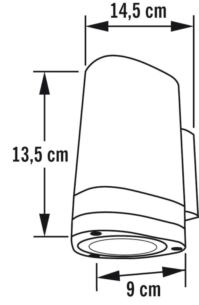 Wall spotlight Modena Downlight 12cm white KonstSmide 7318307511253