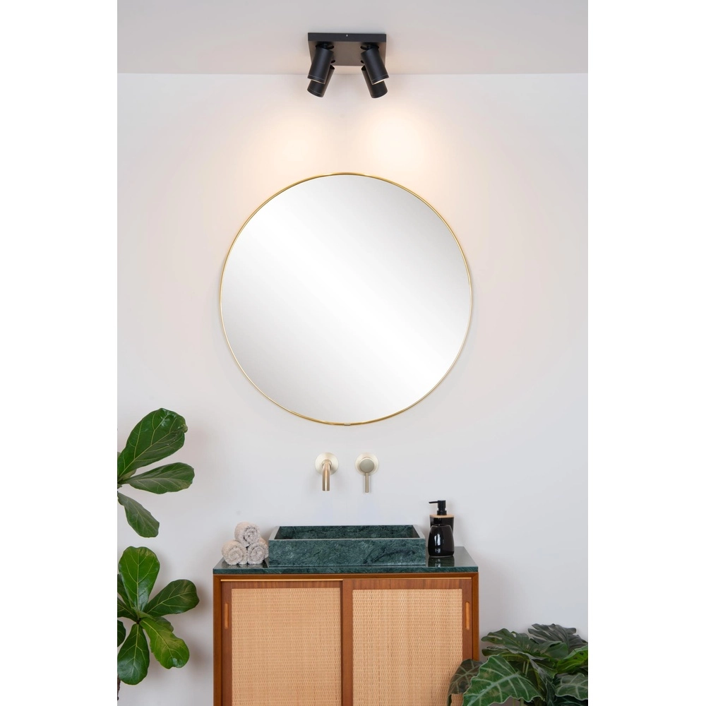 Ceiling spotlight Taylor IP44 4-light black Lucide 5411212092670