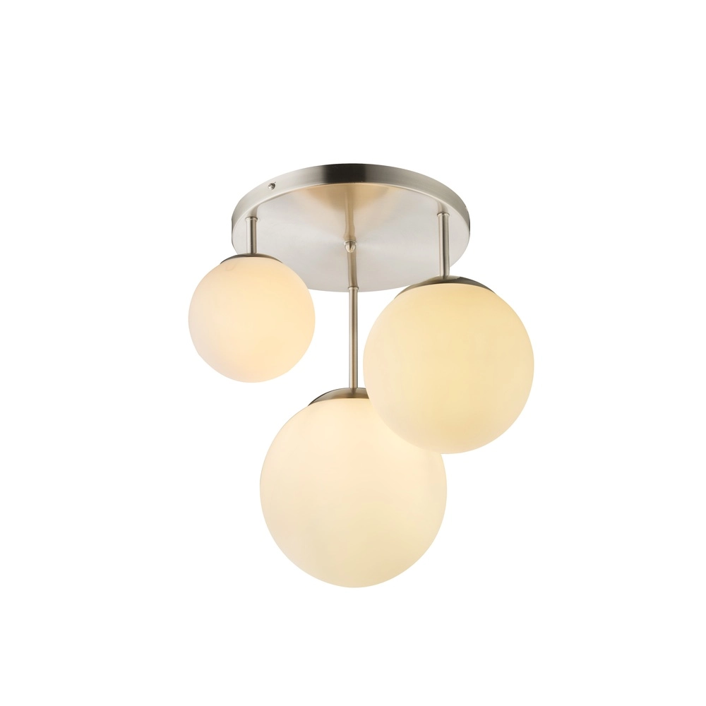 Design ceiling lamp Joel nickel with white