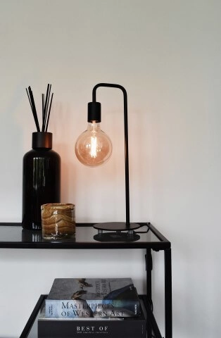 Black table lamp Calexa Circle 8712879147381