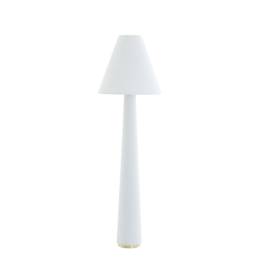 Floor lamp Devia Ø 50cm - bouclé - beige