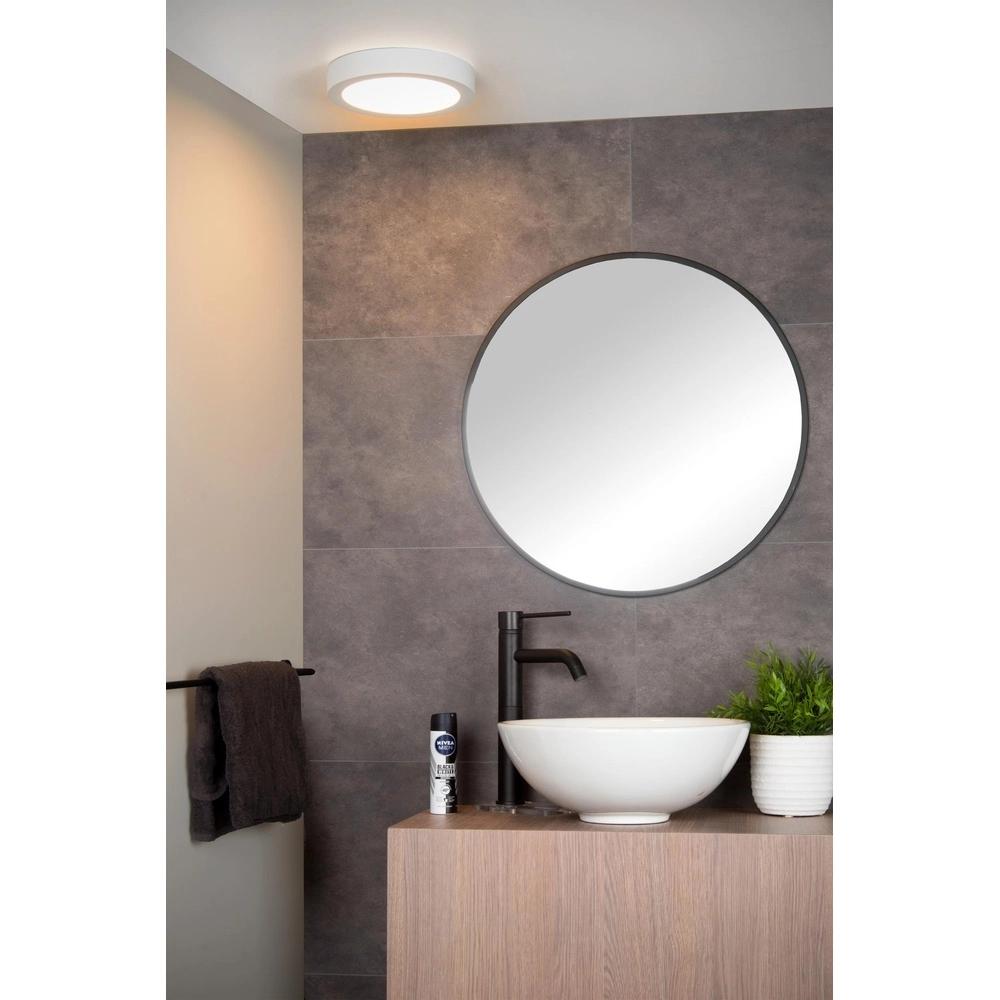 Ceiling light Brice-Led Ø 24cm - IP44 white Lucide 5411212281302