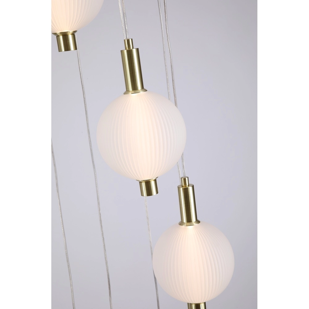 Design pendant lamp Luminique 8-light Searchlight 5053423297200