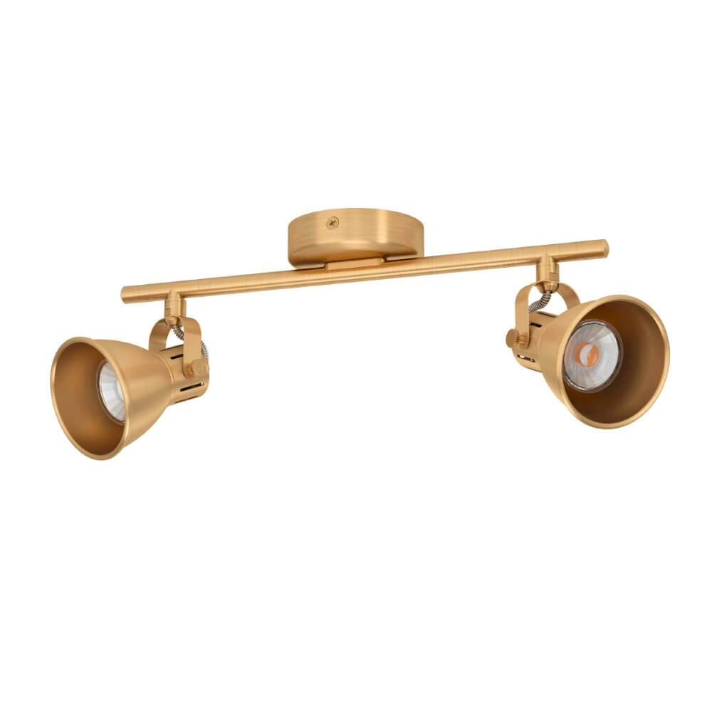 Brass ceiling spotlight Seras 2x GU10