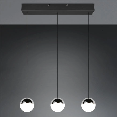 3-light pendant lamp Senta chrome Trio 4017807685831