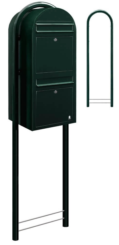 Mailbox Duo 6064 Black and green Bobi 6417237014283