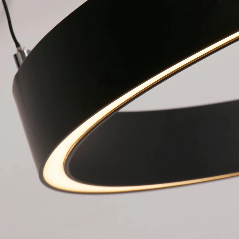 Pendant lamp Layla black Ø 64cm Searchlight 5053423255736