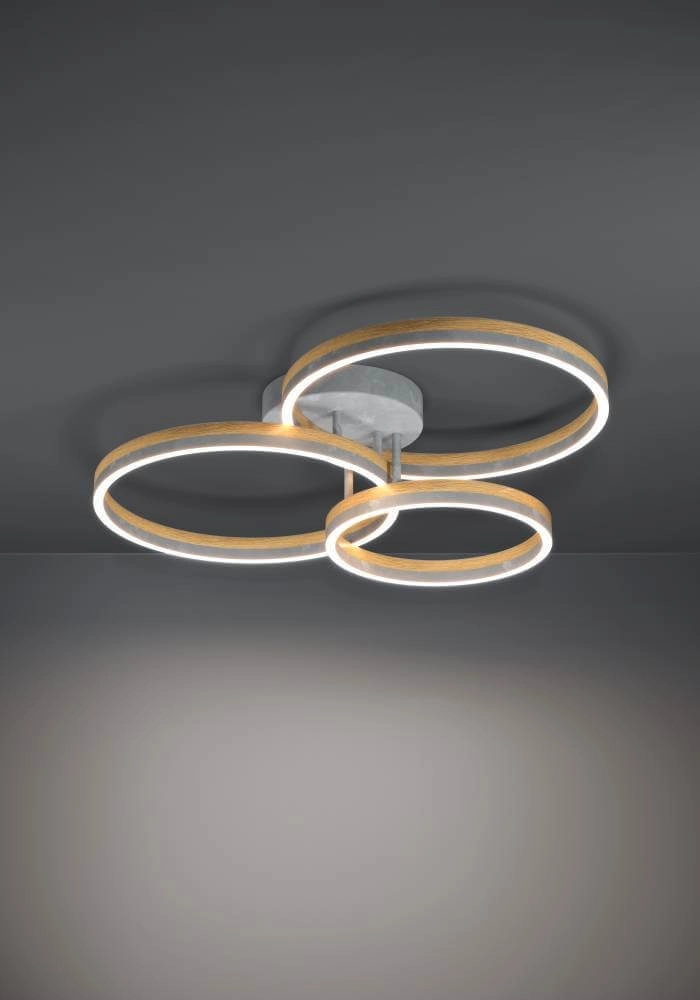 Rural LED ceiling lamp Cadinaro 3-light Stars of Light 9002759398958