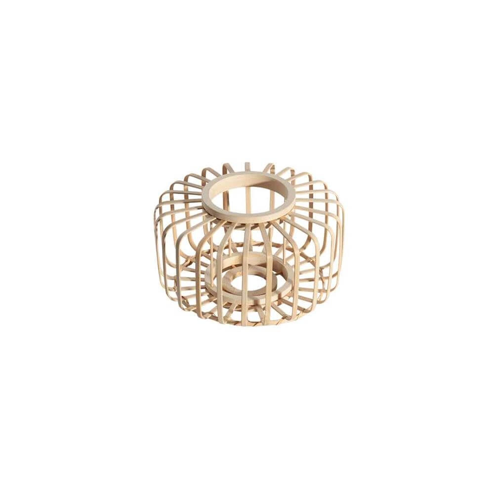 Bamboo floor lamp Sparkled Light with black Steinhauer 8712746176803