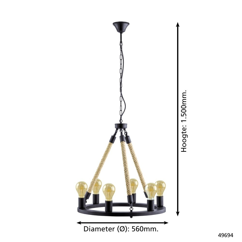 Pendant lamp Findlay 56cm Eglo 9002759496944
