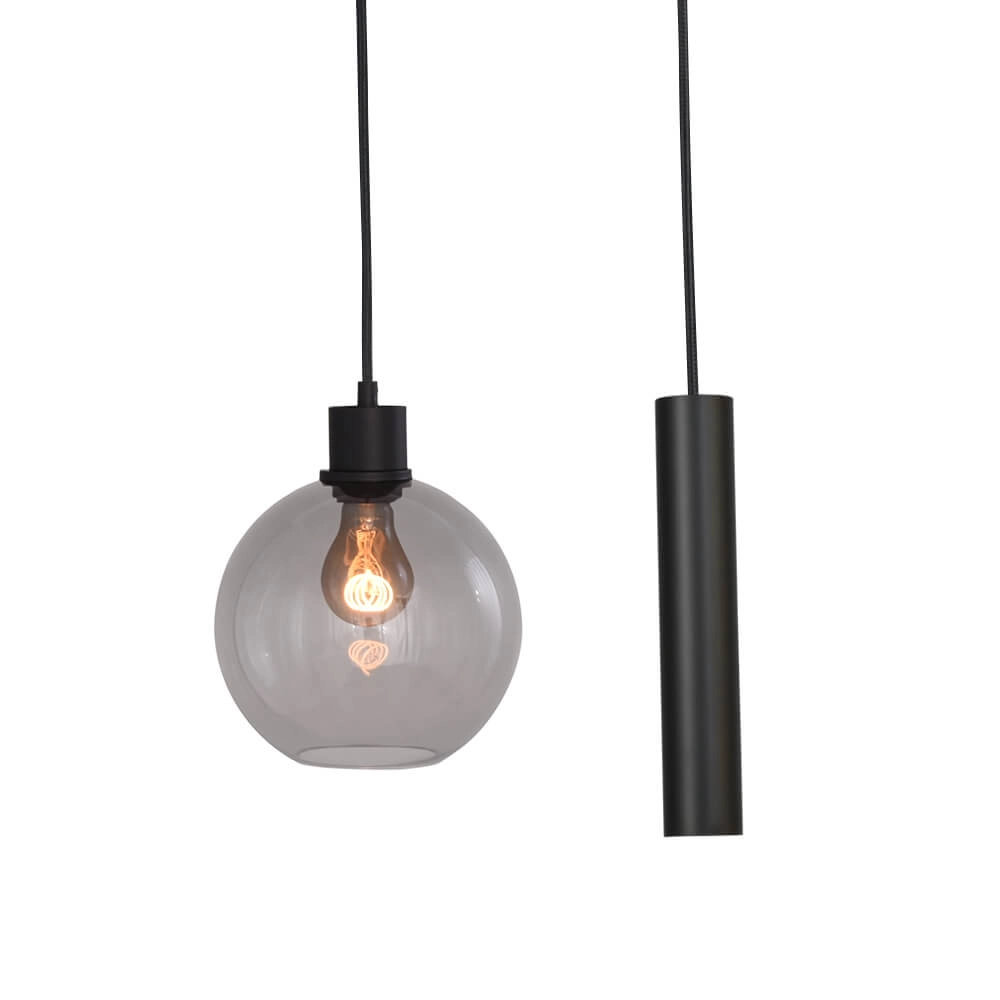 Hanging lamp Lazise 4x Ø 20cm and 2x GU10 black Masterlight 8718121284248