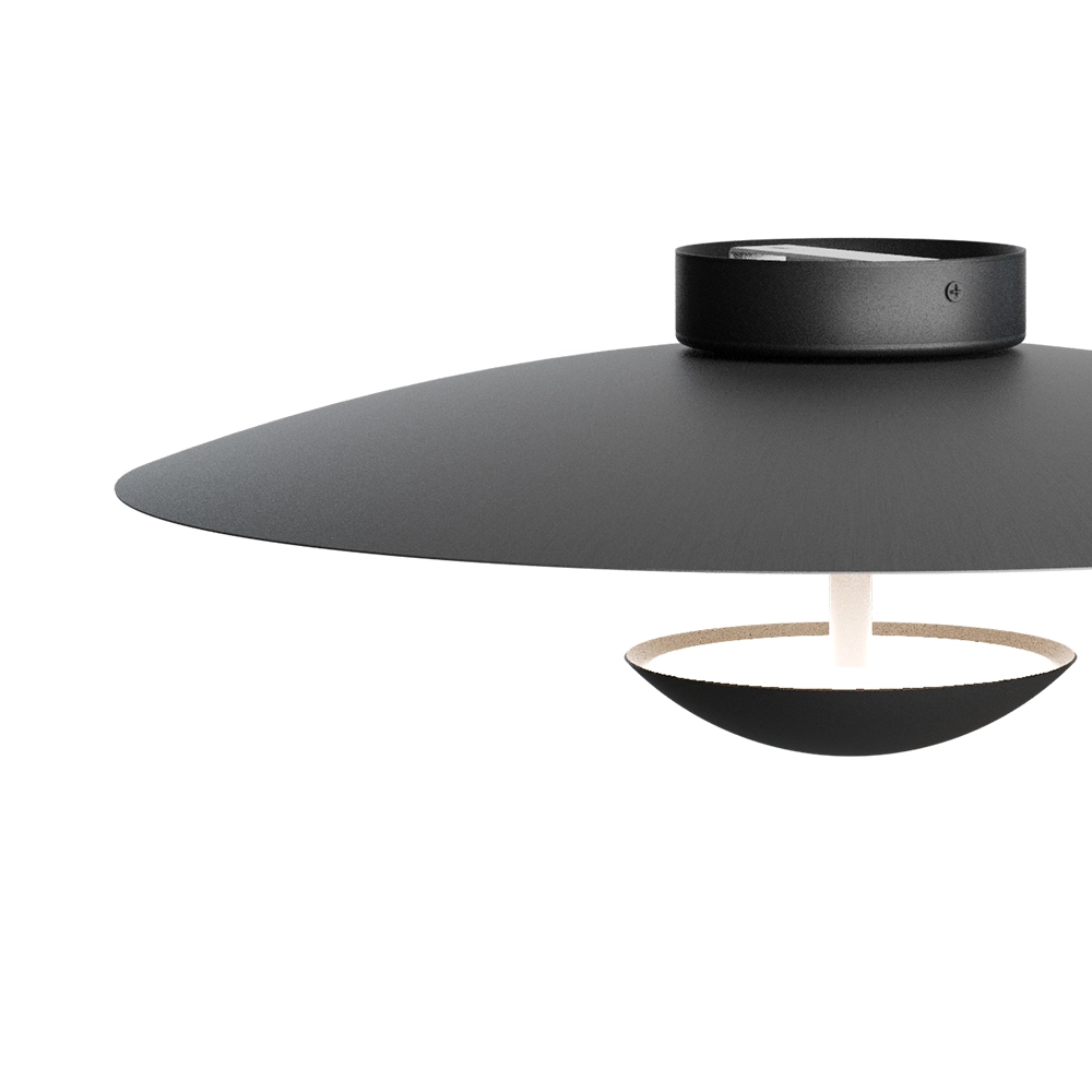 Ceiling lamp 16cm Scala Ø 45cm black Masterlight 8718121397412