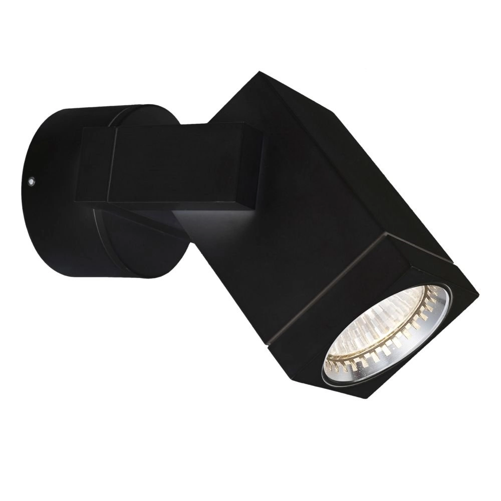 Wall spotlight Cubic Alu Outdoor Black