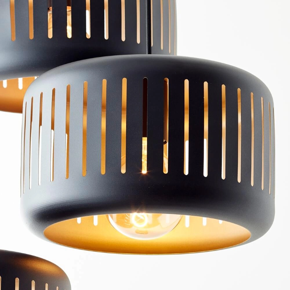 Vide pendant lamp Tyas black Ø 52cm Brilliant 4004353411489