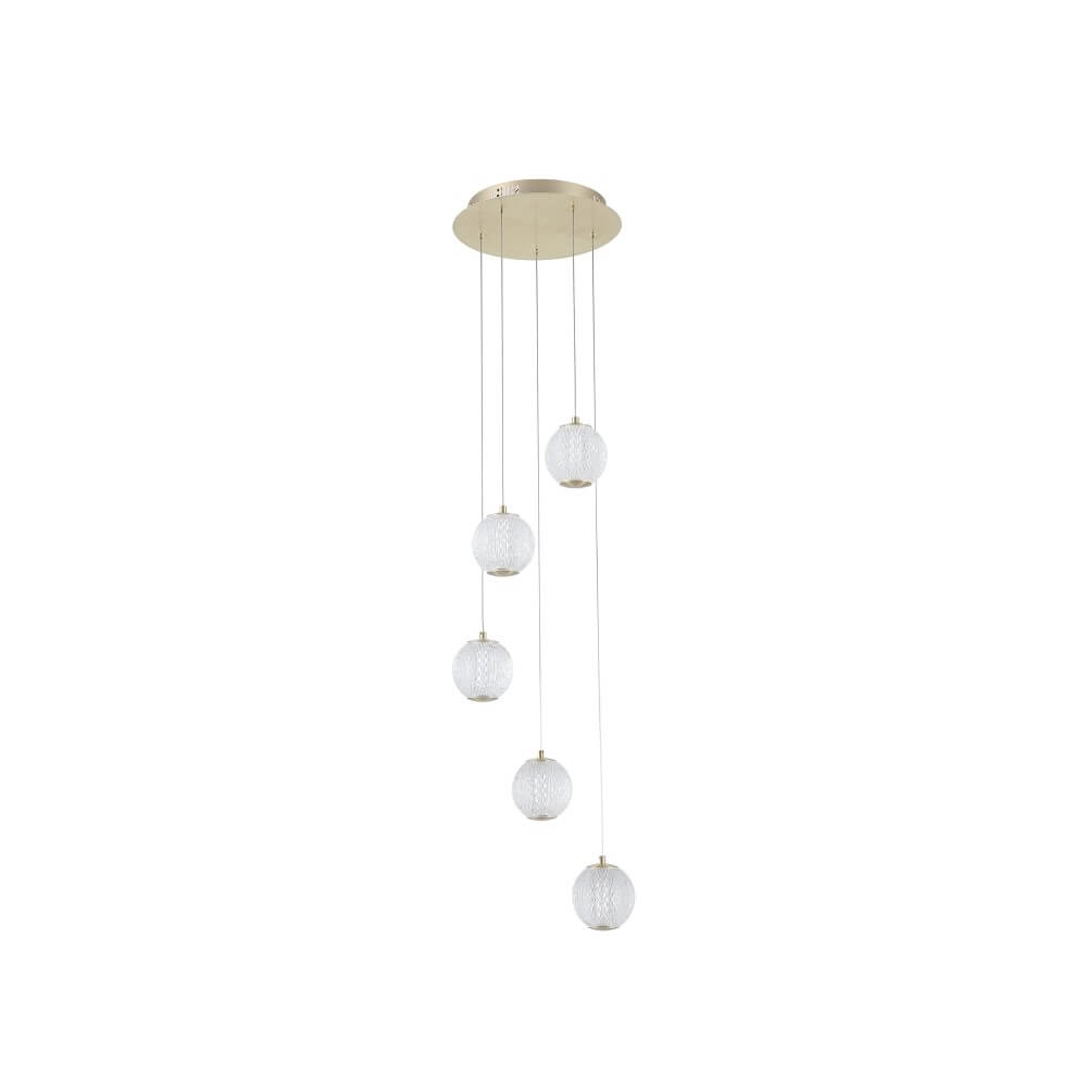 5-light vide pendant lamp Allure Oriental Searchlight 5053423273990