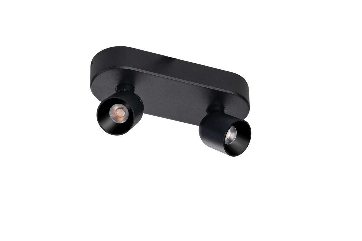 2-light surface-mounted spotlight Dennis LED - Black