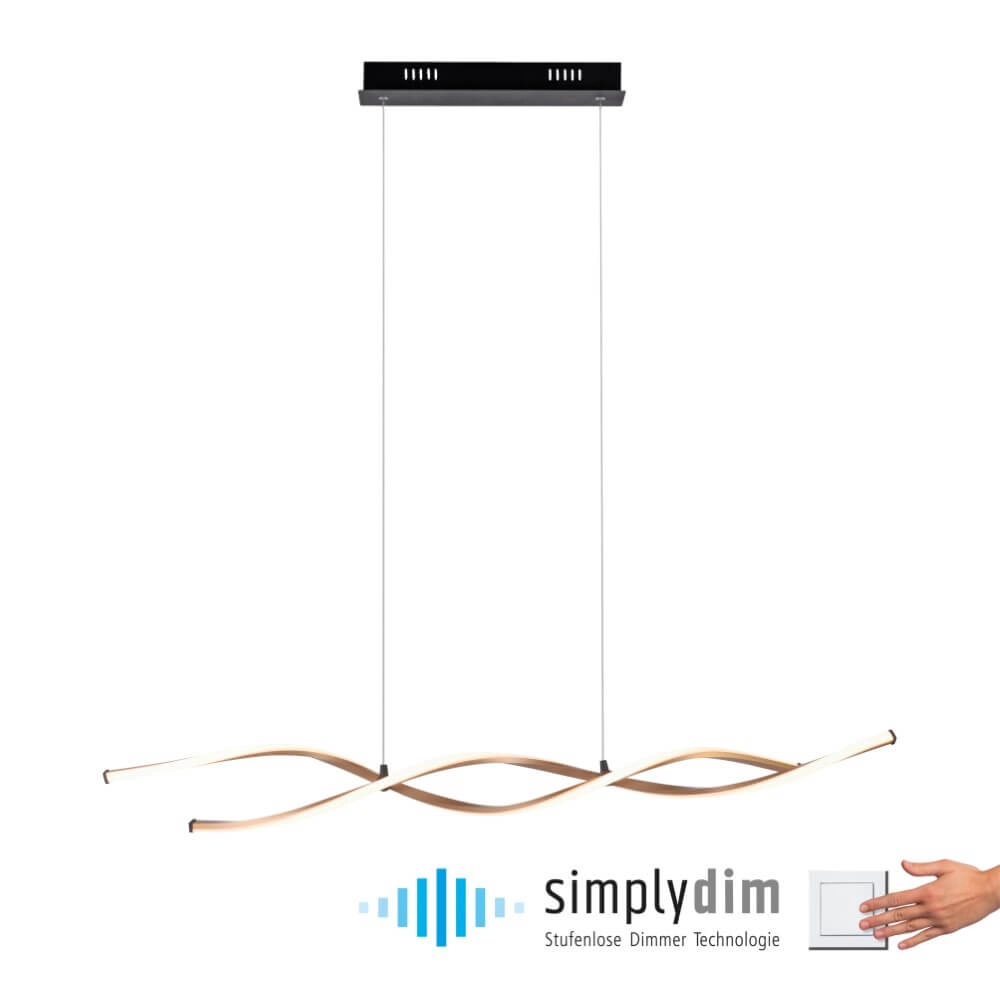 Design pendant lamp Polina 105cm Paul Neuhaus 4012248371718